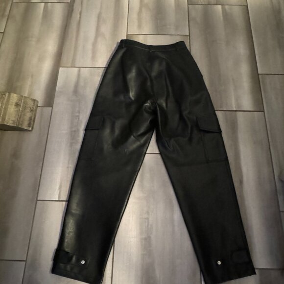 Free People Faux Leather Cargo Pants - Picture 2 of 3